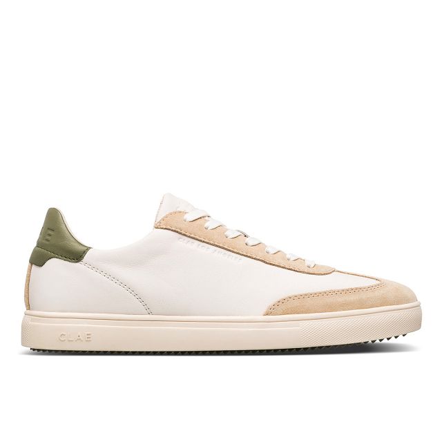 CLAE DEANE Shoes Mens USA046-H78 In Off White Vanilla Olive